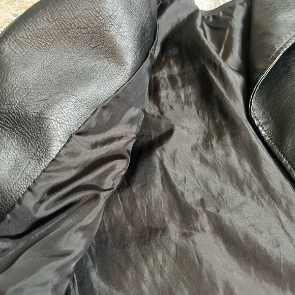 Primark Black Kids Faux Leather Jacket - Picture 5 of 8